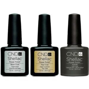 CND - Shellac Combo - Base, Top & Asphalt