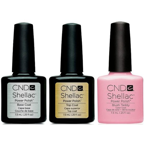 CND - Shellac Combo - Base, Top & Blush Teddy