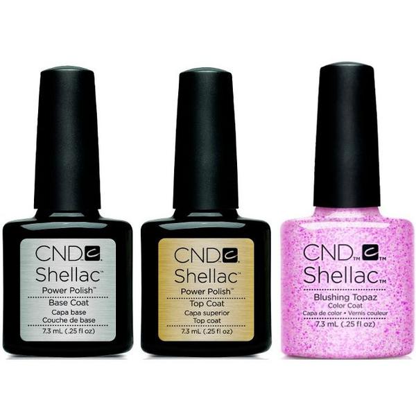 CND - Shellac Combo - Base, Top & Blushing Topaz