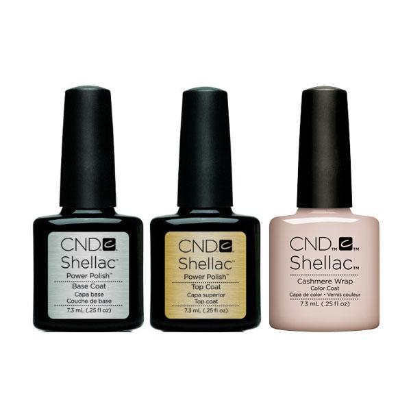CND - Shellac Combo - Base, Top & Cashmere Wrap