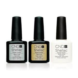 CND - Shellac Combo - Base, Top & Studio White