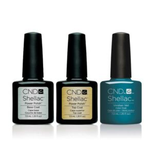 CND - Shellac Combo - Base, Top & Viridian Veil