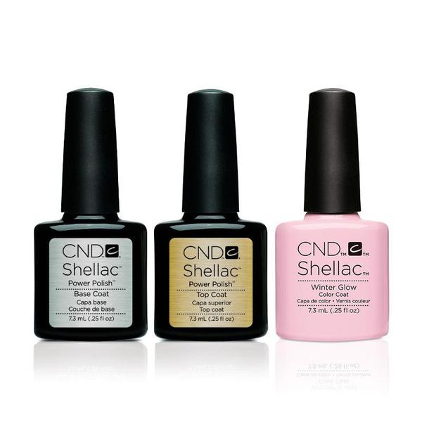 CND - Shellac Combo - Base, Top & Winter Glow