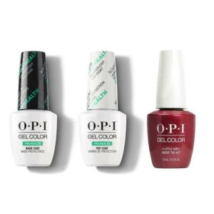 OPI - GelColor Combo - Base, Top & A Little Guilt Under The Kilt