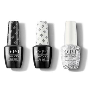 OPI - GelColor Combo - Base, Top & Glitter To My Heart