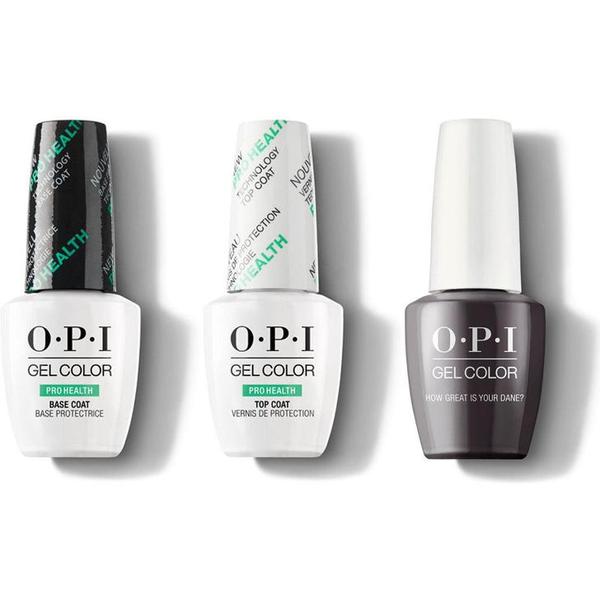 OPI - GelColor Combo - Base, Top & How Great Is Your Dane?
