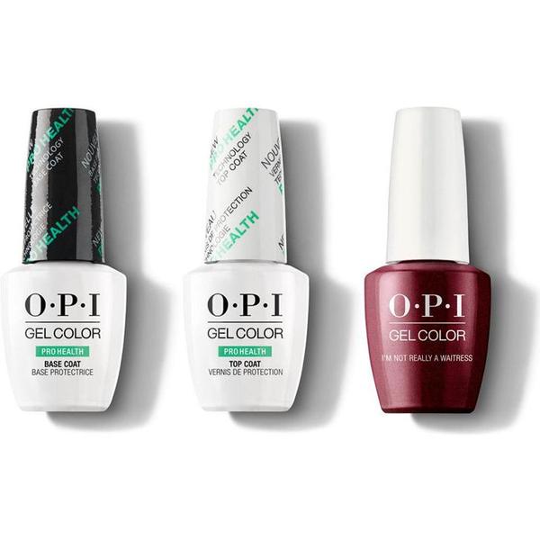 OPI - GelColor Combo - Base, Top & Im Not Really a Waitress