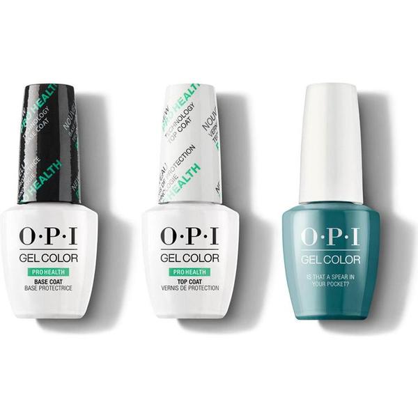OPI - GelColor Combo - Base, Top & Is That a Spear in Your Pocket?