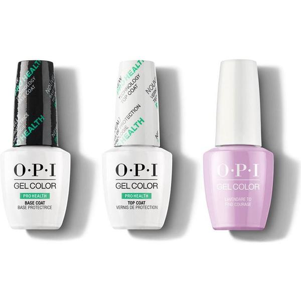 OPI - GelColor Combo - Base, Top & Lavendare To Find Courage