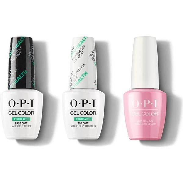OPI - GelColor Combo - Base, Top & Lima Tell You About This Color!