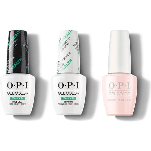 OPI - GelColor Combo - Base, Top & Mimosa for the Mr. & Mrs