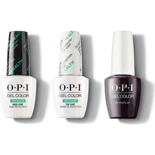 OPI - GelColor Combo - Base, Top & My Private Jet