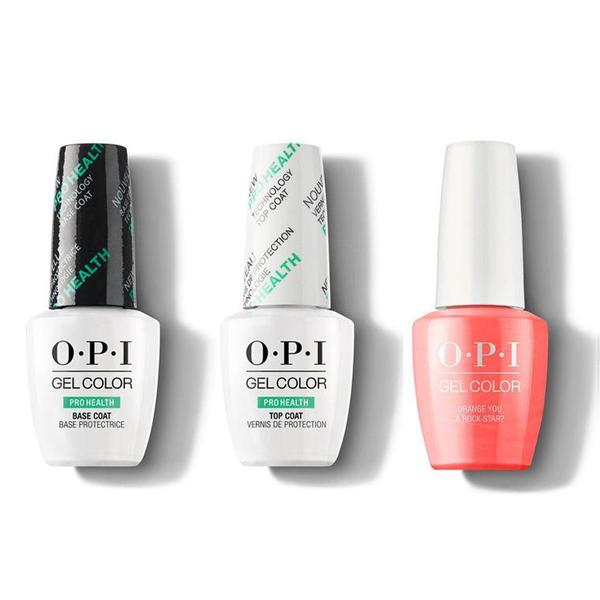 OPI - GelColor Combo - Base, Top & Orange You a Rock Star?