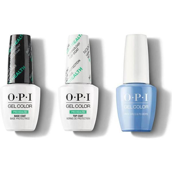 OPI - GelColor Combo - Base, Top & Rich Girls & Po-Boys