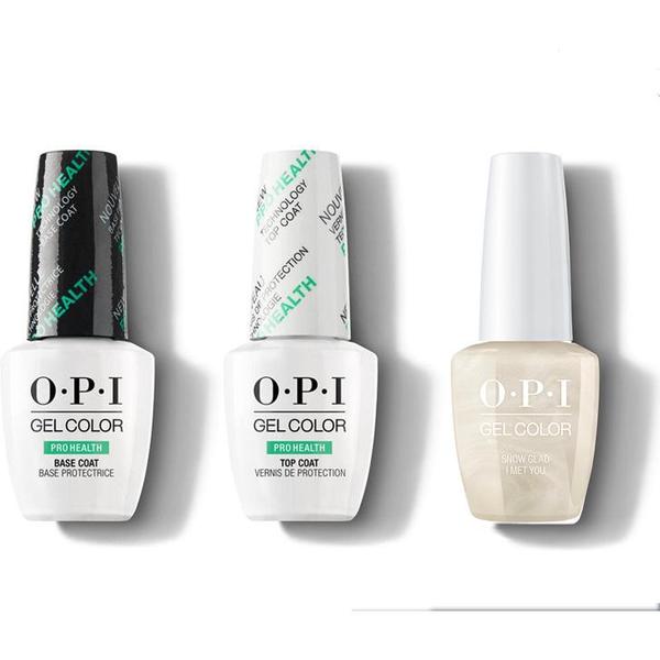 OPI - GelColor Combo - Base, Top & Snow Glad I Met You