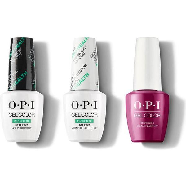 OPI - GelColor Combo - Base, Top & Spare Me a French Quarter?
