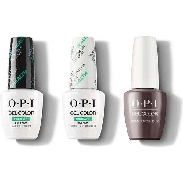 OPI - GelColor Combo - Base, Top & Squeaker of the House