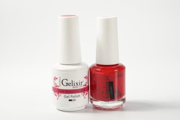 #024 - Gelixir UV/LED Soak Off Gel polish - Dark Terra Cotta