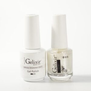 #037 - Gelixir UV/LED Soak Off Gel polish - White Shimmer