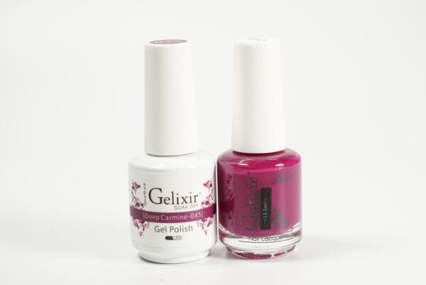#045 - Gelixir UV/LED Soak Off Gel polish - Deep Carmine