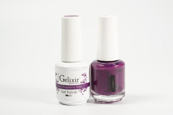 #046 - Gelixir UV/LED Soak Off Gel polish - Dark Raspberry