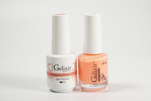 #055 - Gelixir UV/LED Soak Off Gel polish - Outrageous Orange