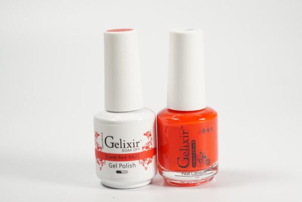 #062 - Gelixir UV/LED Soak Off Gel polish - Coral Red