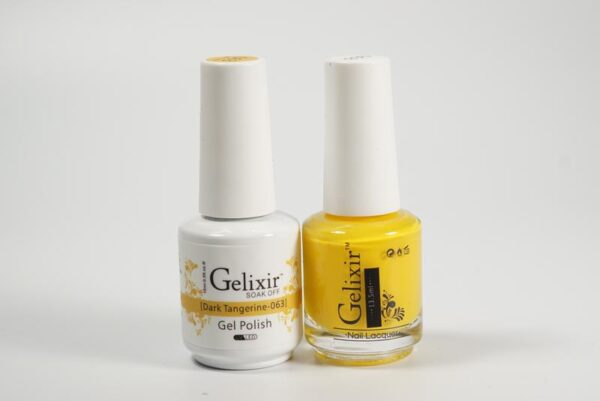 #063 - Gelixir UV/LED Soak Off Gel polish - Dark Tangerine