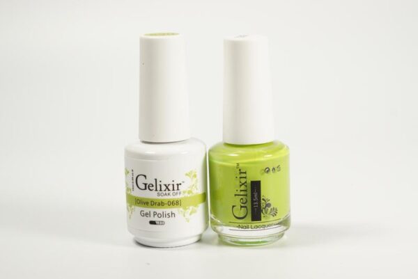 #068 - Gelixir UV/LED Soak Off Gel polish - Olive Drab