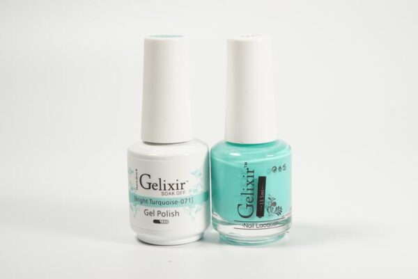 #071 - Gelixir UV/LED Soak Off Gel polish - Bright Turquoise
