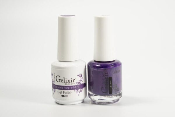 #077 - Gelixir UV/LED Soak Off Gel polish - Charming Purple