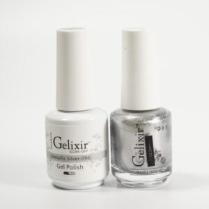 #096 - Gelixir UV/LED Soak Off Gel polish - Metallic Silver