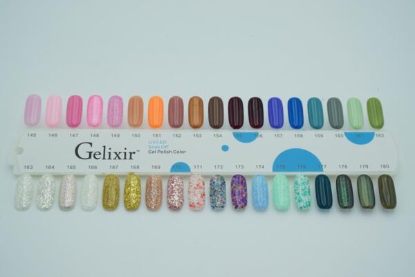 #000 - Gelixir UV/LED Soak Off Gel New #145 - #180 matching set